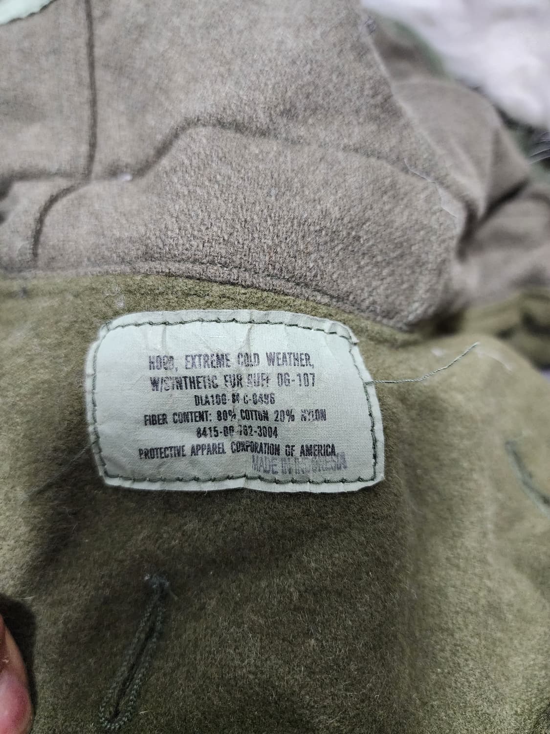 m65 밀리터리 피쉬테일 개파카 후드 상품이미지6