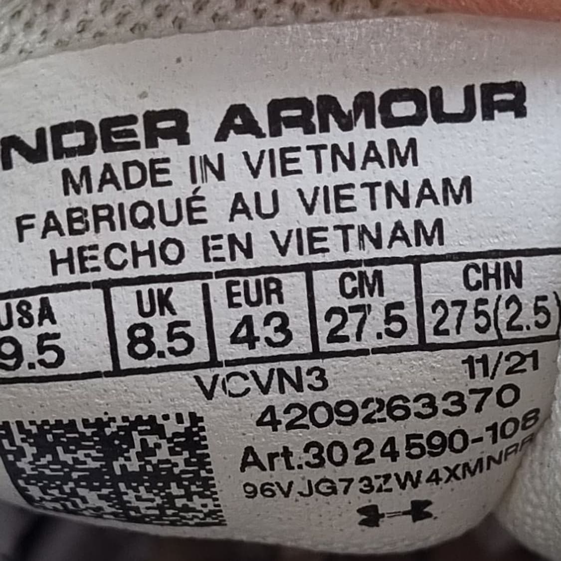 언더아머 UA차지드 남성런닝화275. 상품이미지6