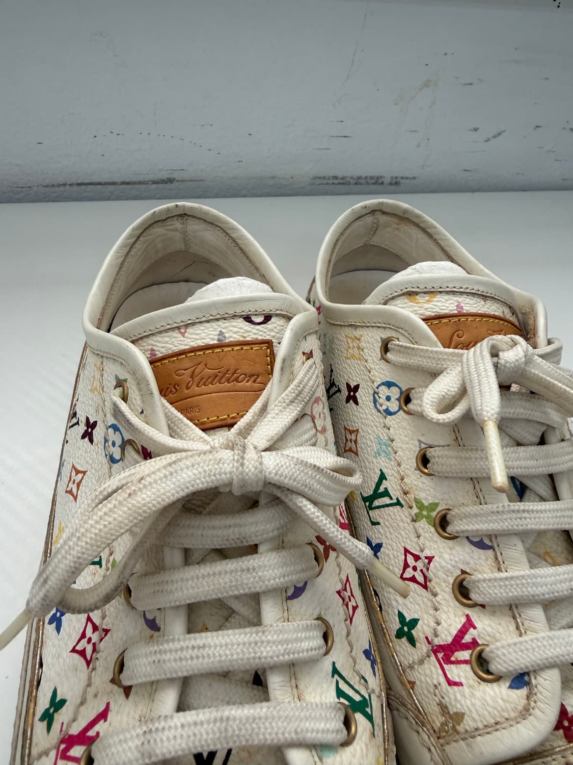 정품) 루이비통 모노그램 멀티컬러 스니커즈 36 상품이미지4