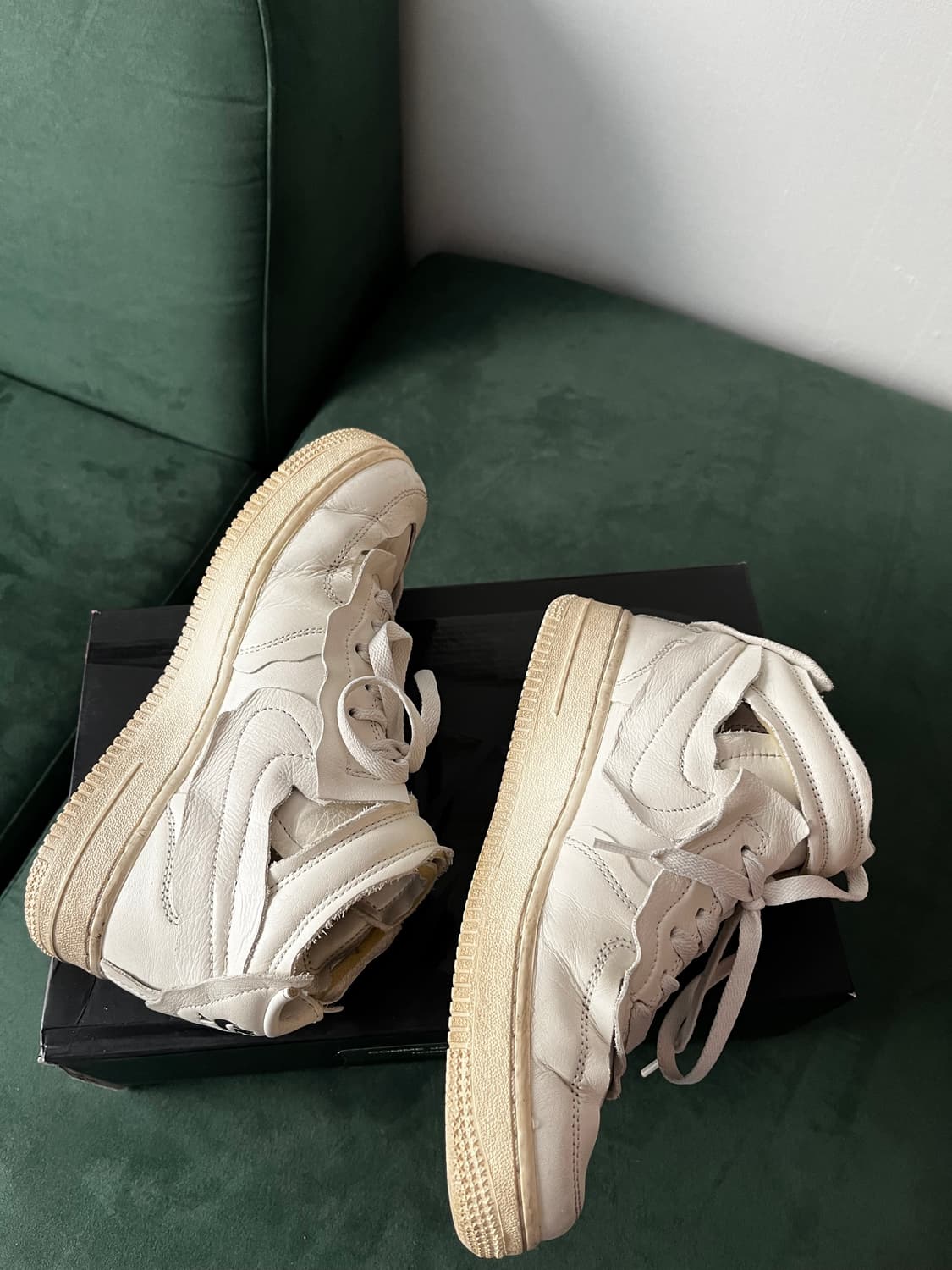 나이키 꼼데가르송 옴므 플러스 에어포스 화이트 230 상품이미지4