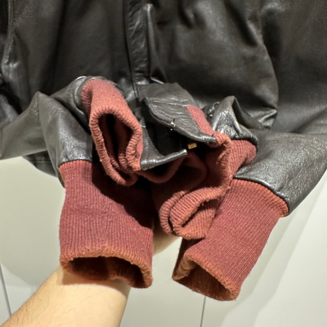 70‘s llbean 고트스킨 a-2 자켓 상품이미지3