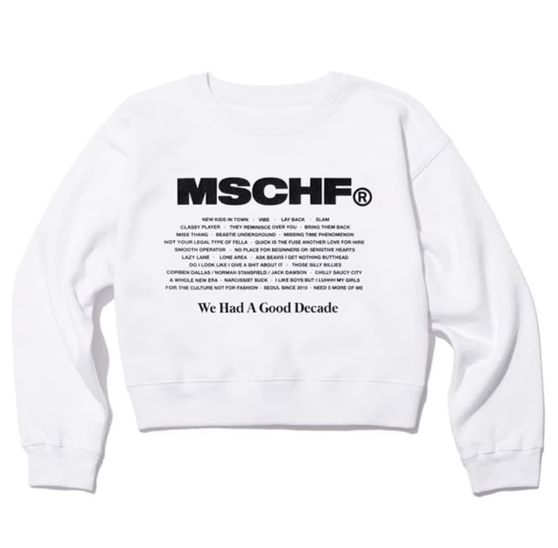 미스치프 크롭 맨투맨 상품이미지1