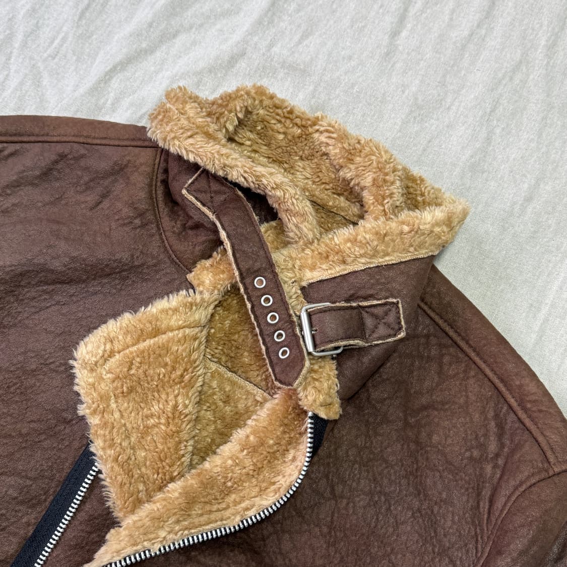 알렌느 브라운 무스탕 자켓 105 상품이미지3