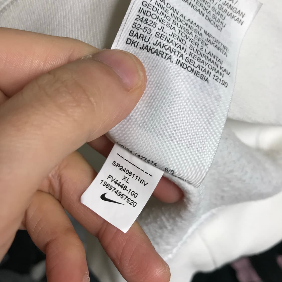 나이키 신형라인 흰색 후드티 상품이미지7