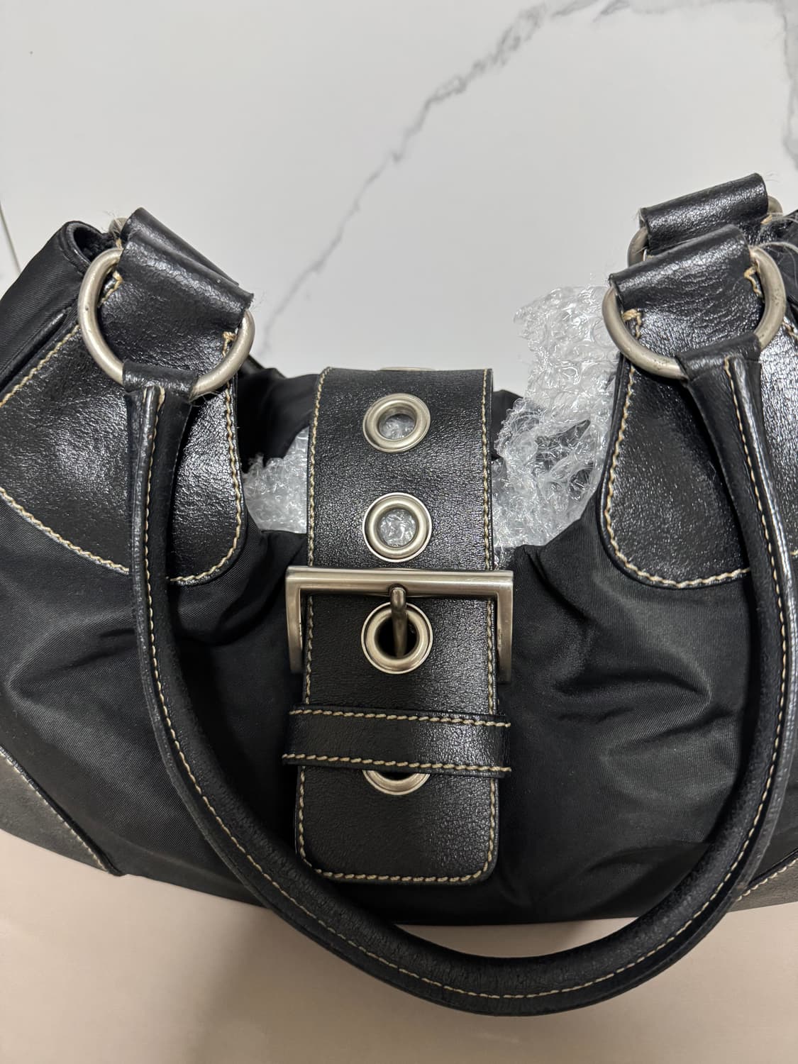 프라다 나일론 레더호보백  상품이미지5