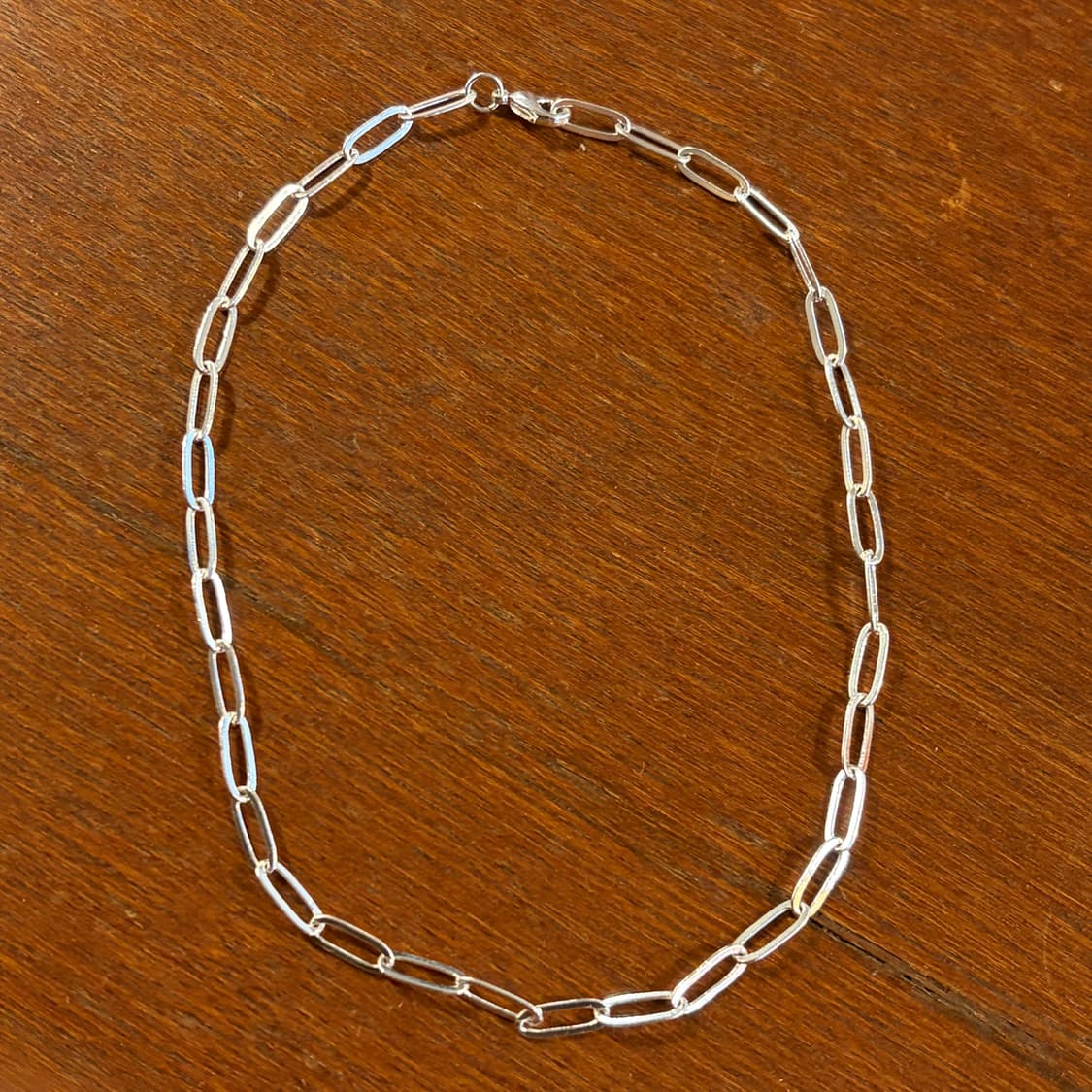 새상품 신주 실버코팅 체인 목걸이 상품이미지1