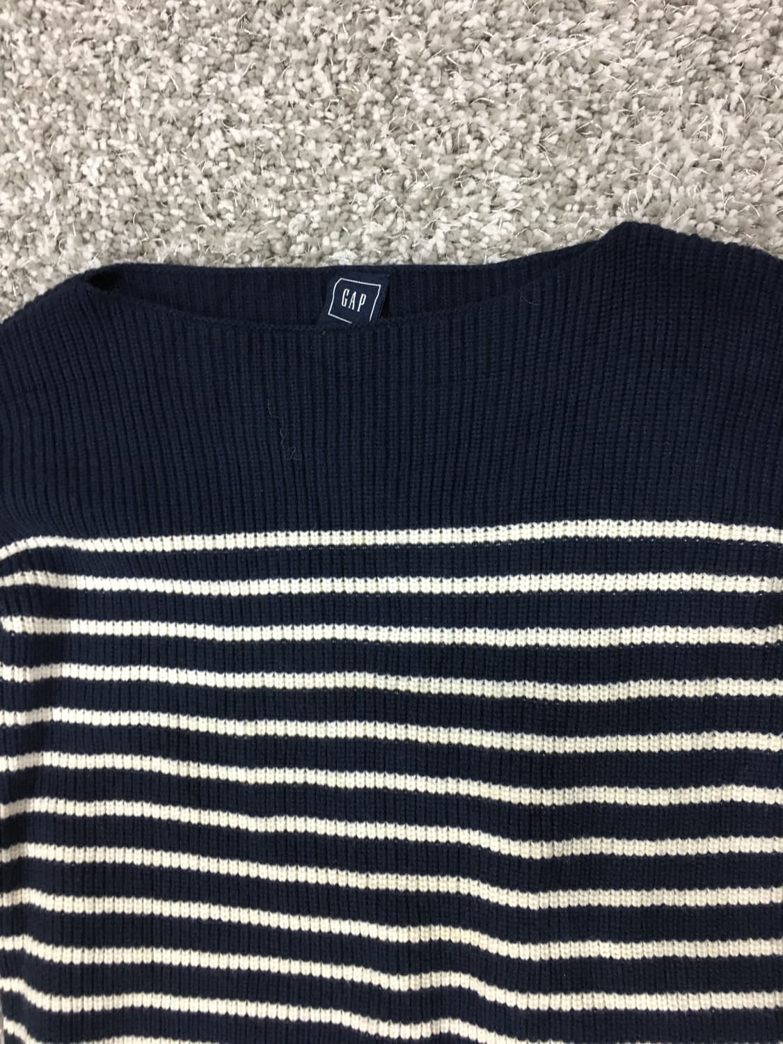 GAP 네이비 스트라이프 니트 XS 상품이미지4