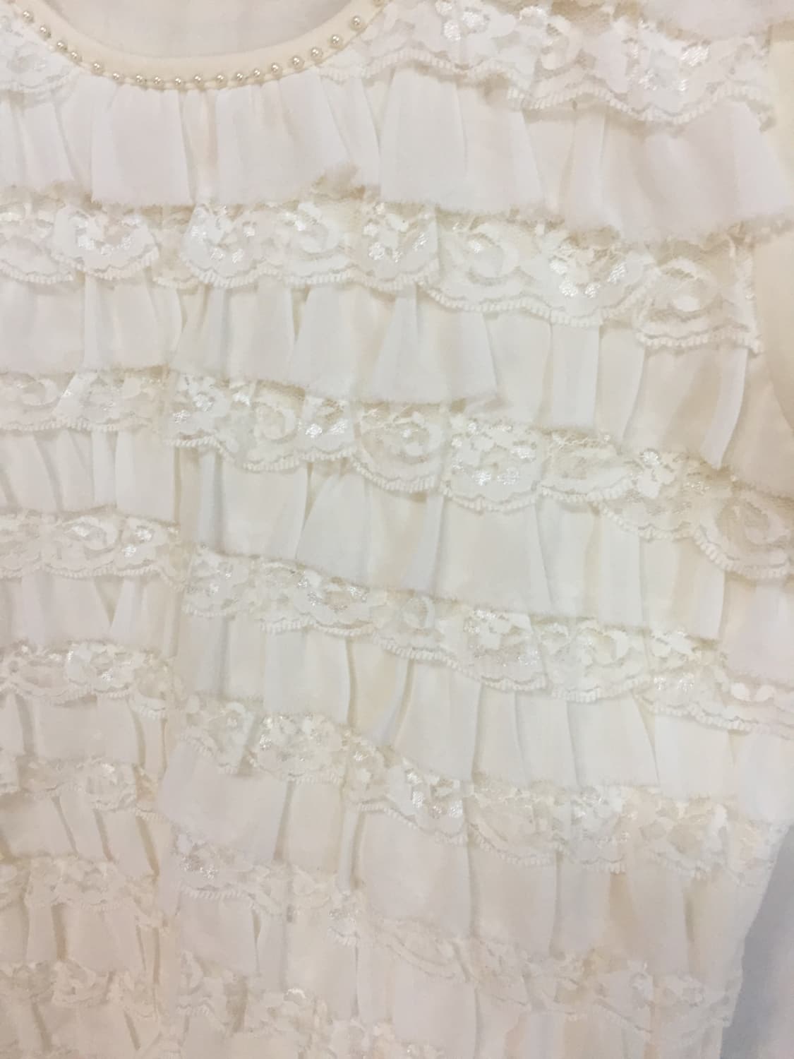 레이스 프릴 탑 상품이미지5