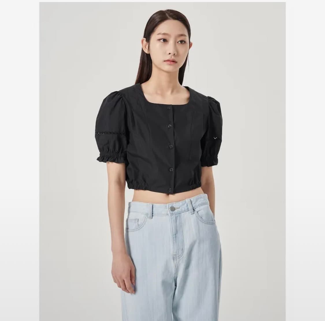 검은색 블라우스 상품이미지2