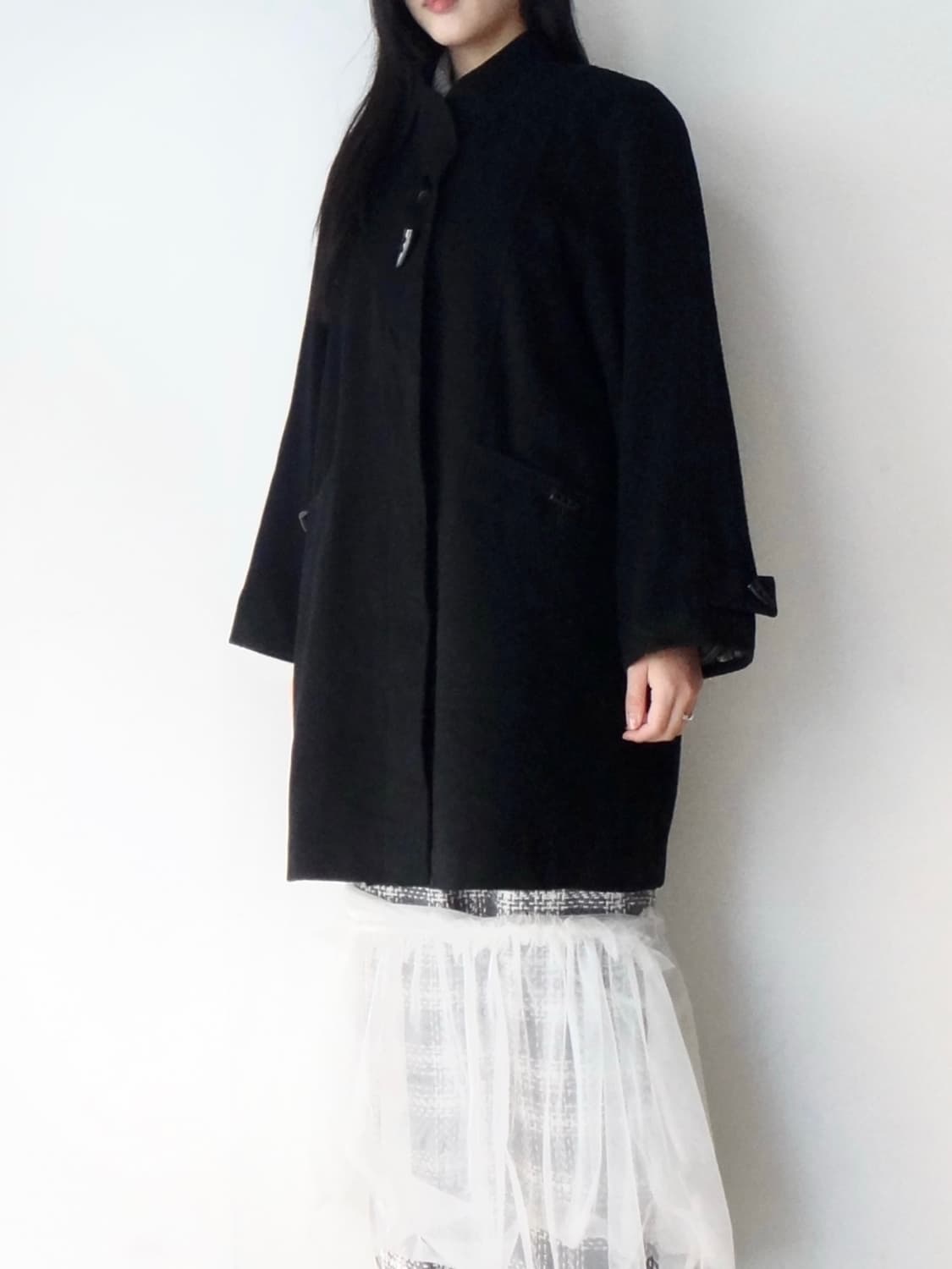Toggle midi wool coat / black 상품이미지4