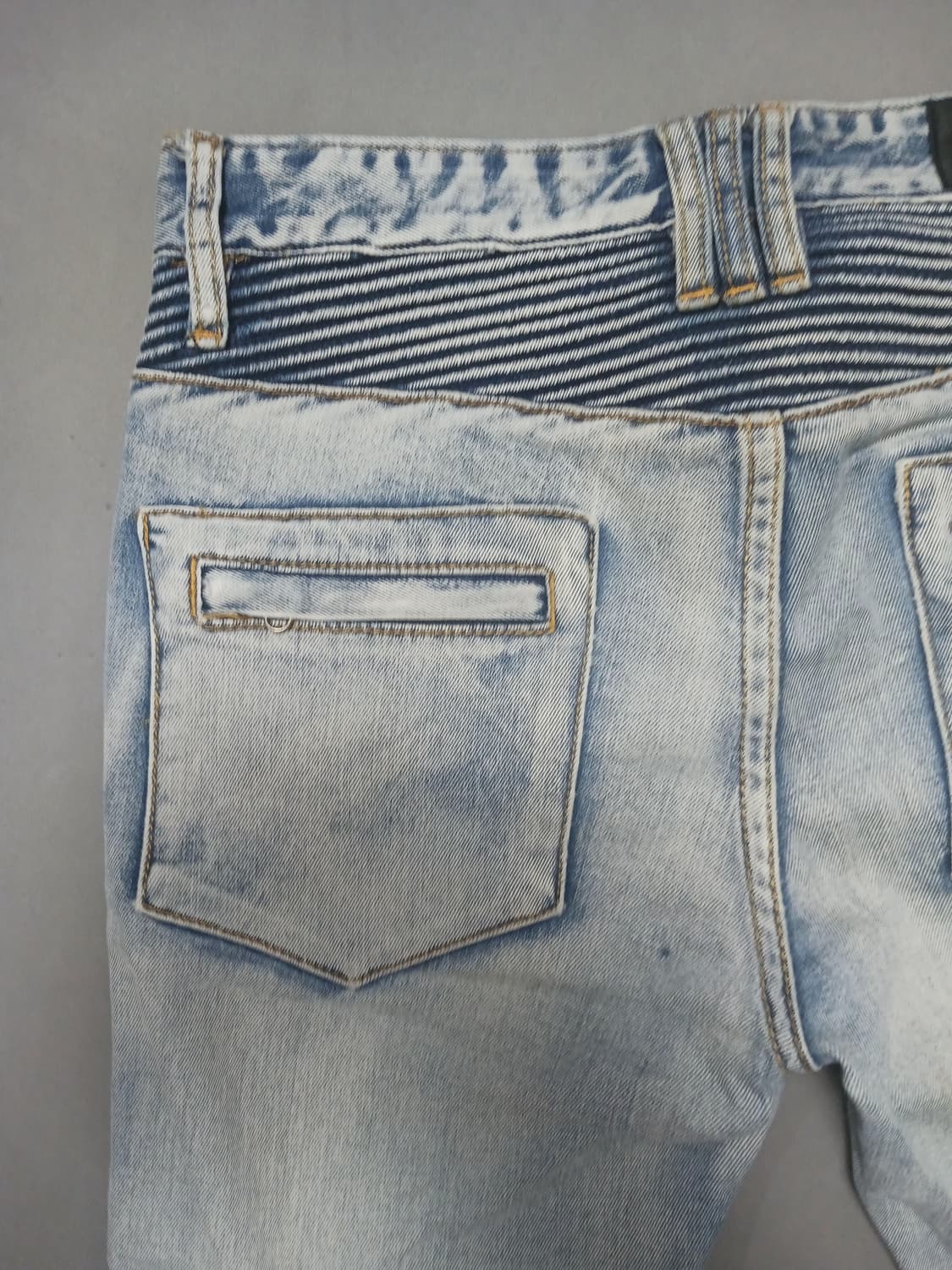 [31] 발망 워싱 무릅디스 바이커진 청바지 상품이미지8