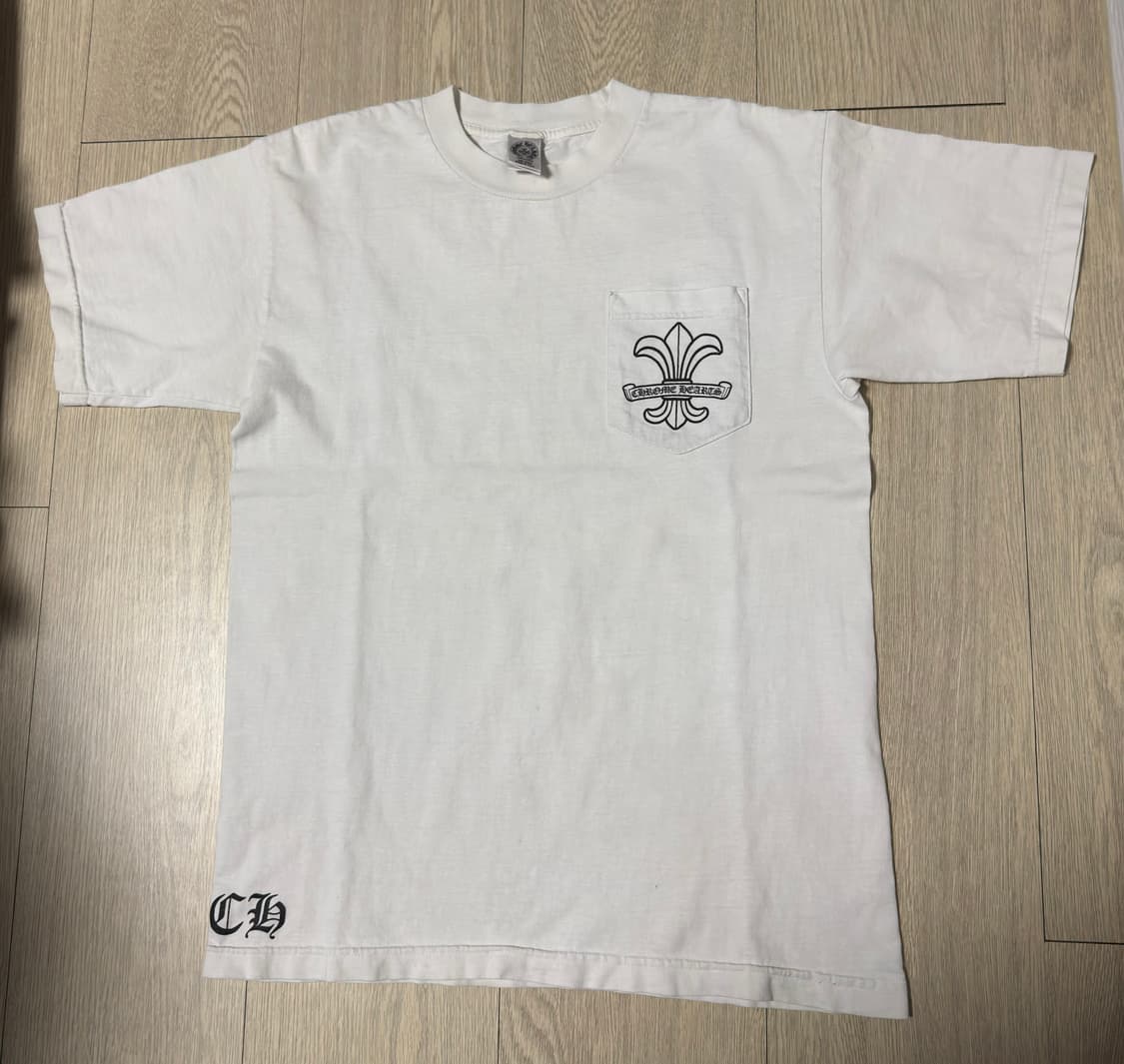 크롬하츠 BS플레어 포켓 티셔츠 화이트 M사이즈 상품이미지3