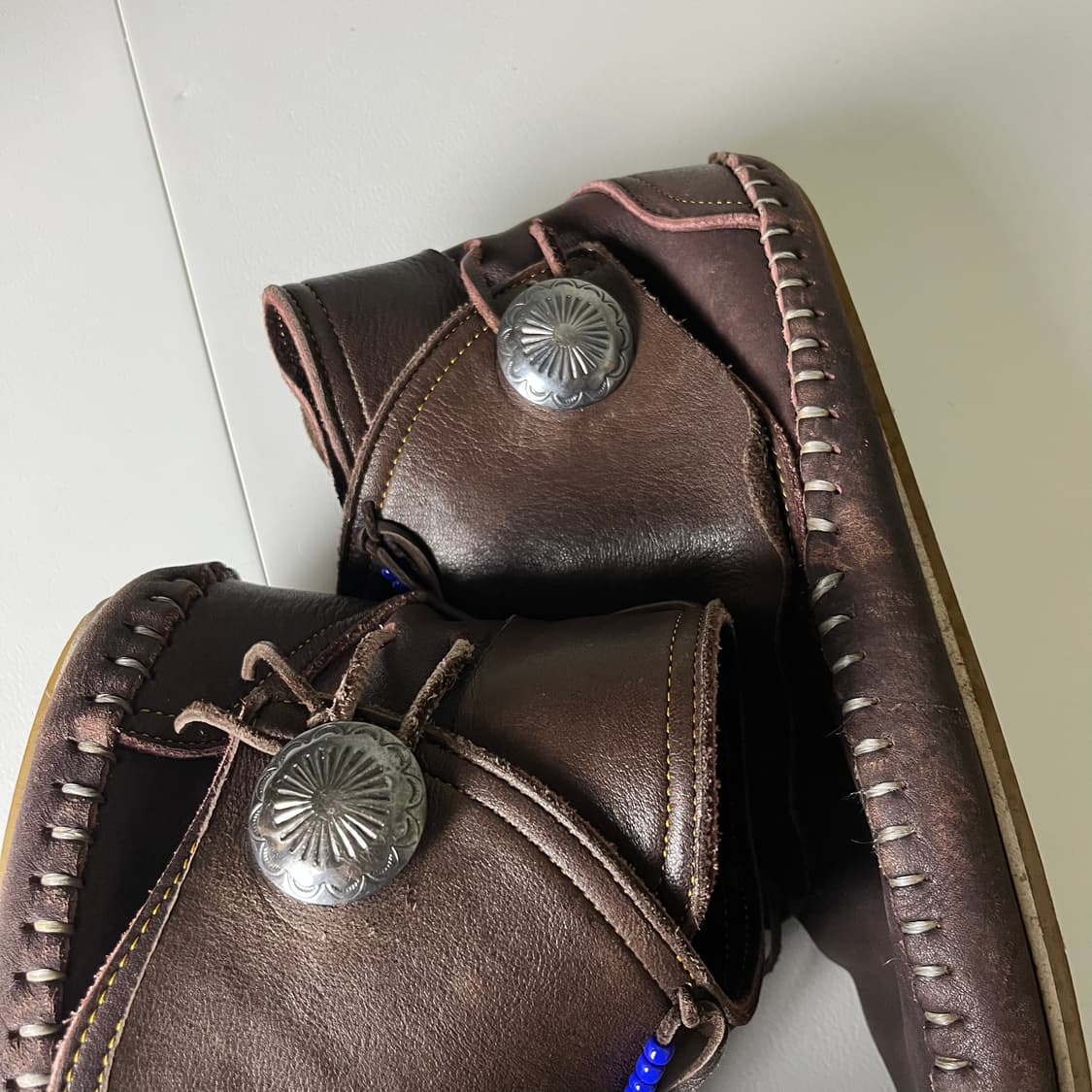 [JPN] 재팬 빈티지 웨스턴 레더 모카신 상품이미지3