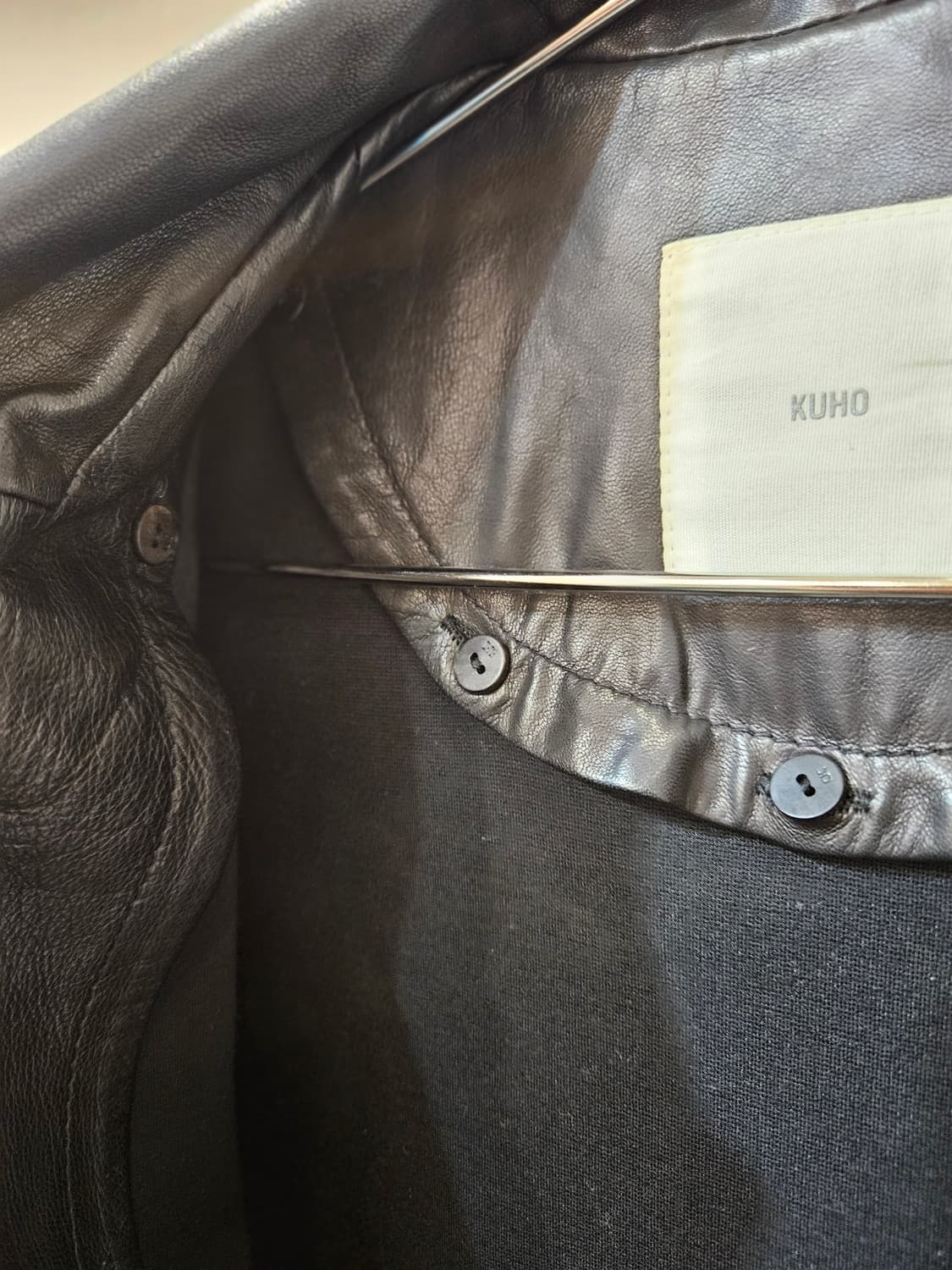 구호 레더 코트 상품이미지5