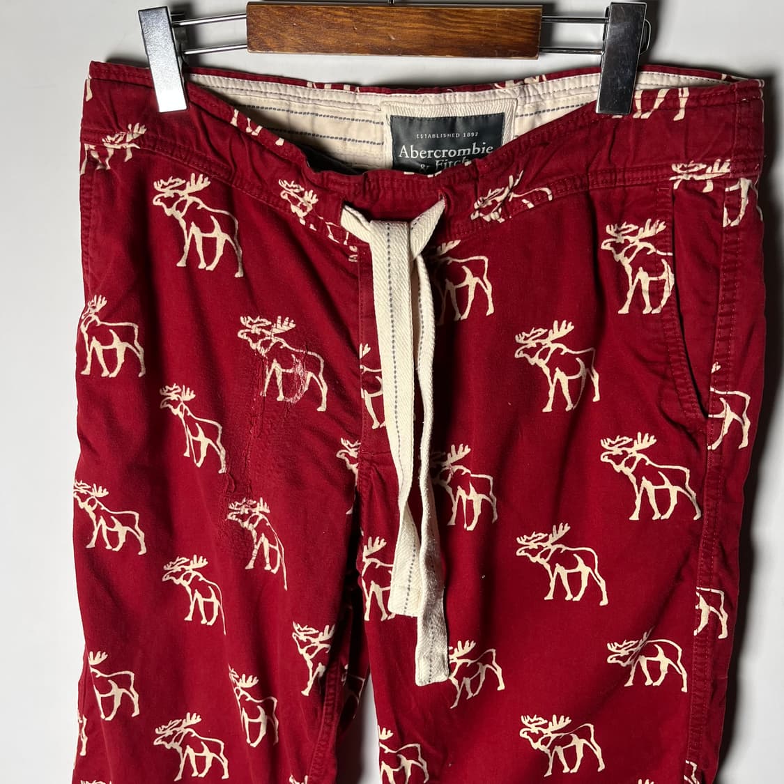 [A&F] 아베크롬비 무스로고 헤비 코튼팬츠 상품이미지3