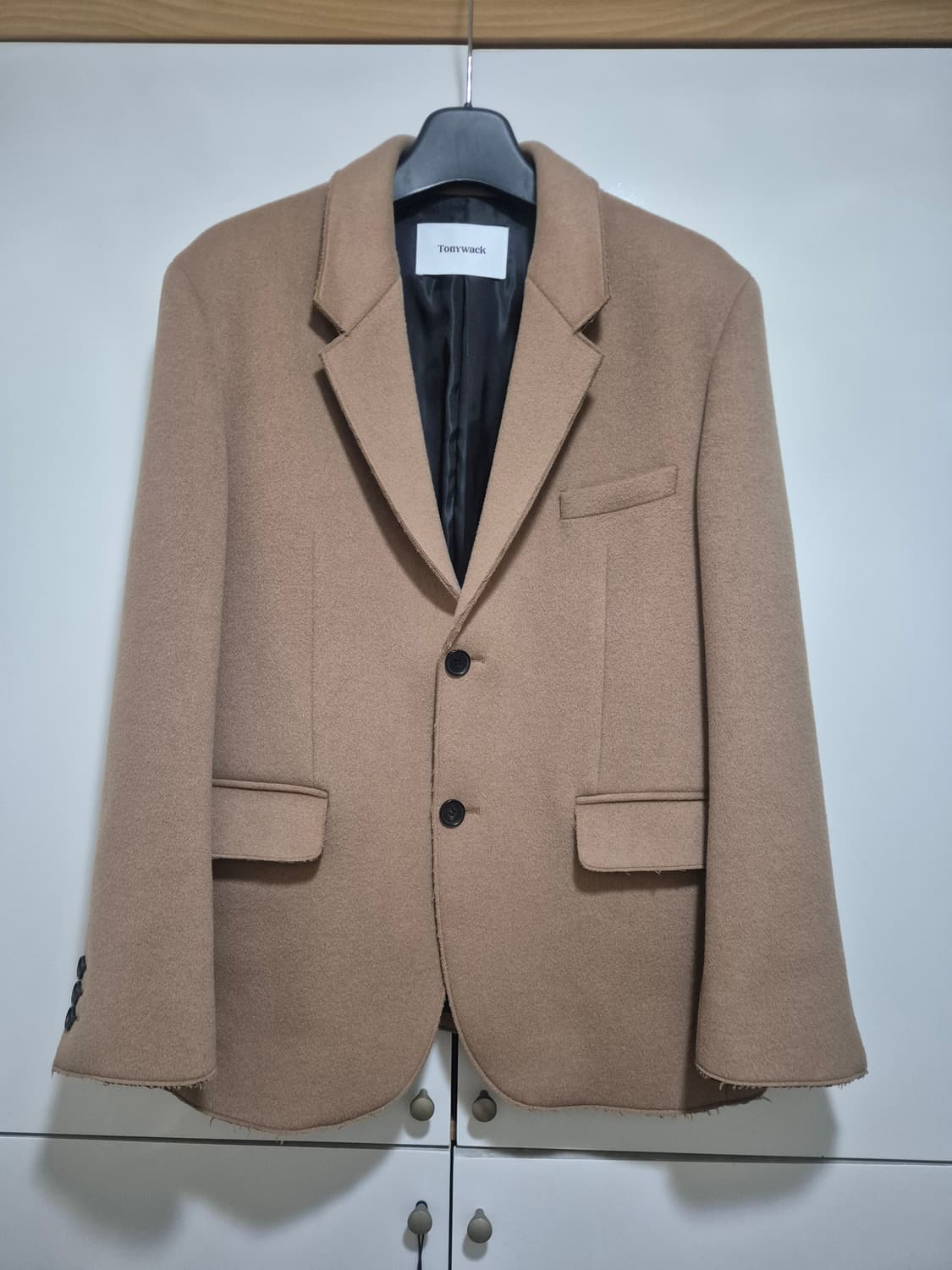 토니웩 커팅 블레이저 카멜 L 상품이미지1