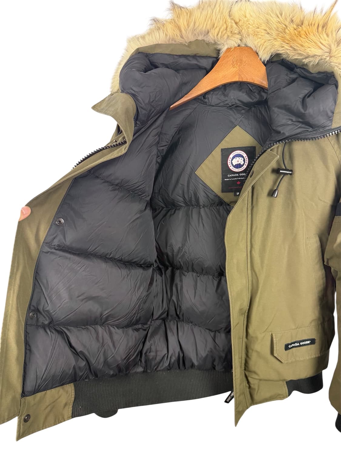 캐나다구스 카키 칠리왁 봄버 숏 패딩 S 상품이미지6