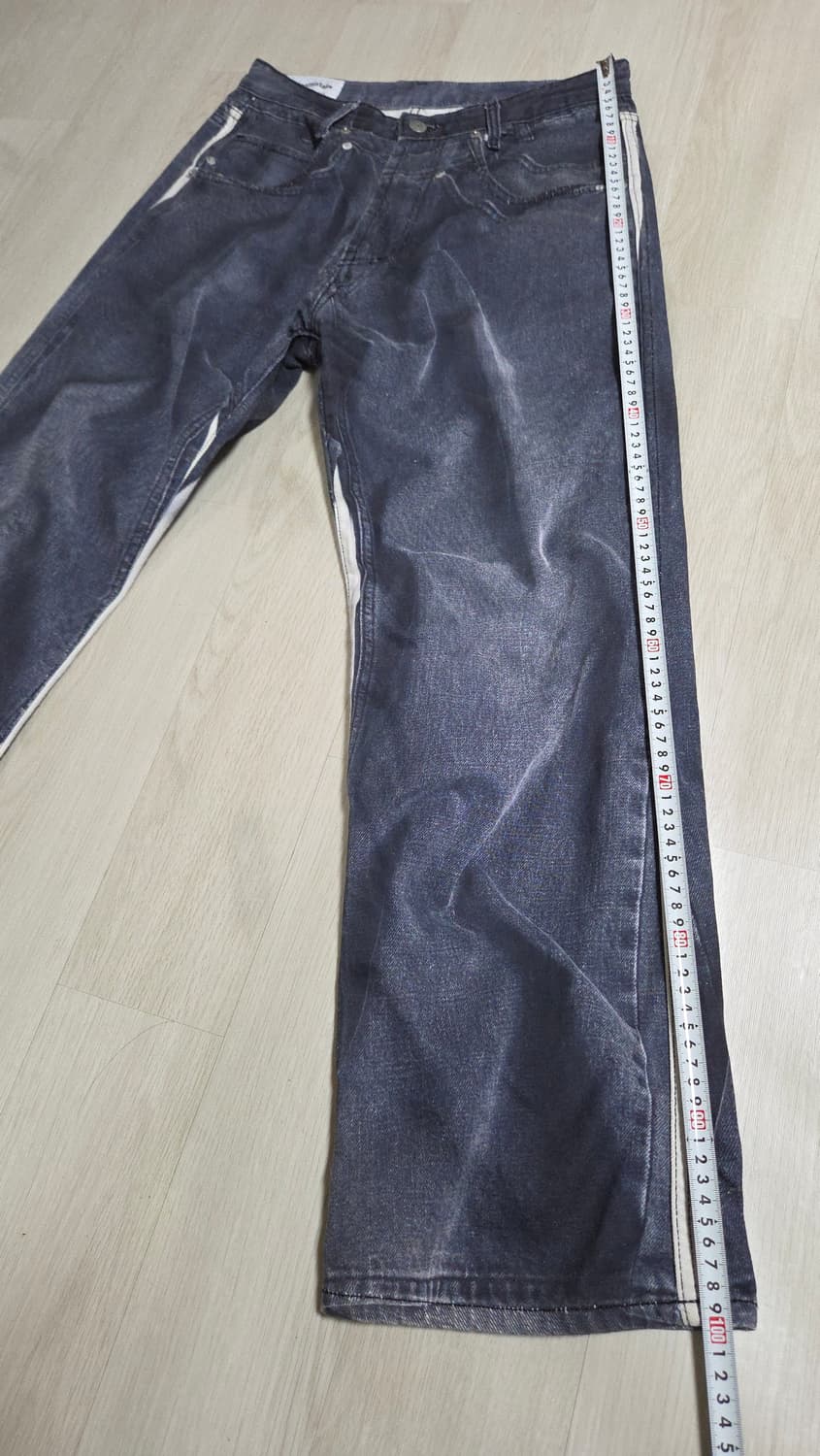 (착샷) 타이핑 미스테이크 디지털 워싱 데님 상품이미지6