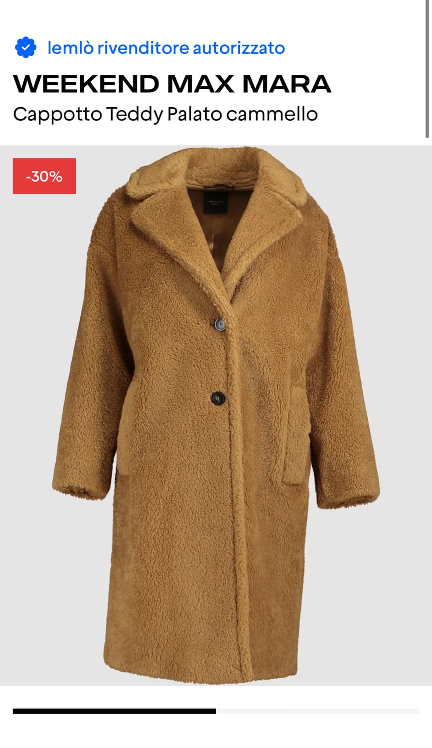 위켄드 막스마라 테디 코트 /카멜 브라운  상품이미지9