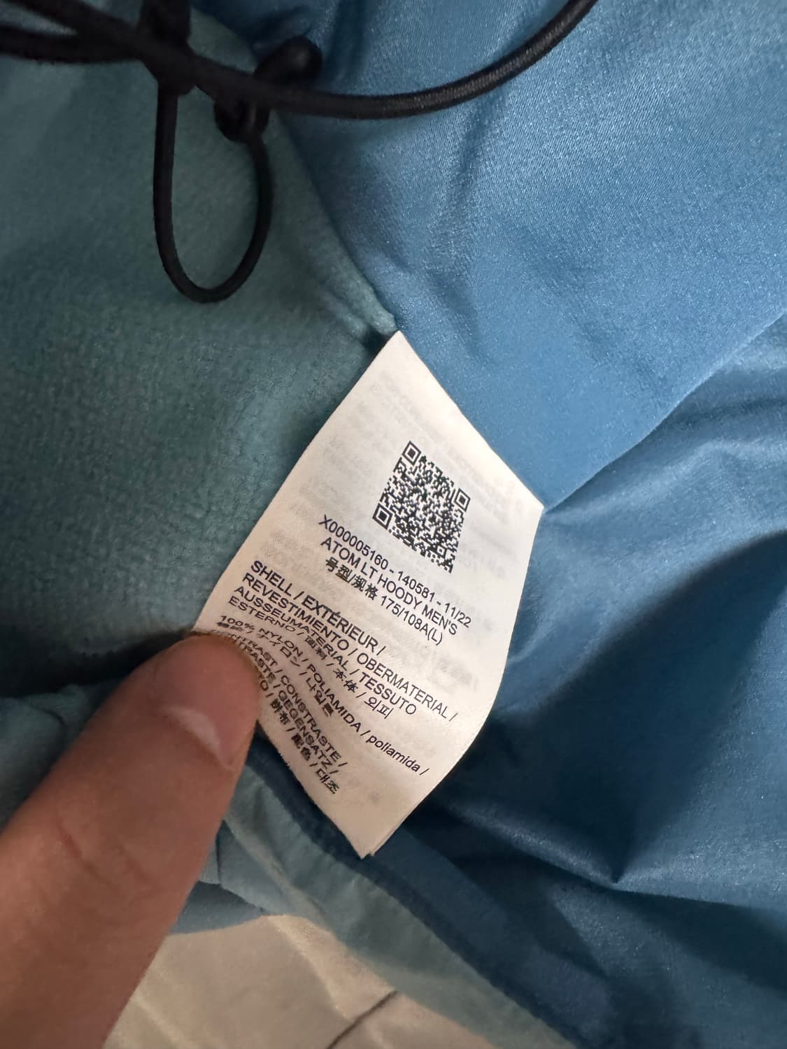 L)아크테릭스 아톰 LT 후디 솔레스 상품이미지4