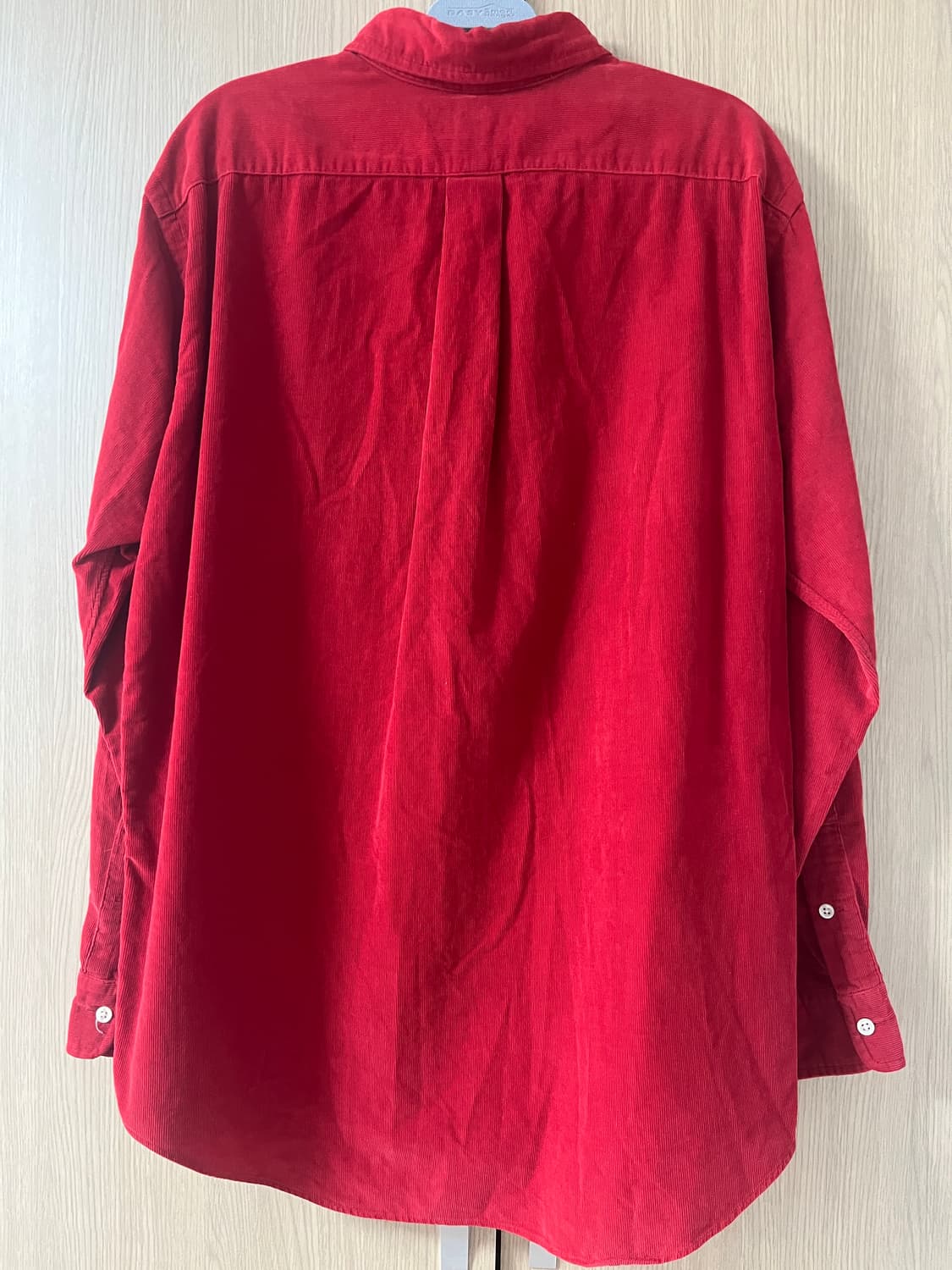 폴로 랄프로렌 코듀로이 셔츠 L 레드 커스텀핏 상품이미지2