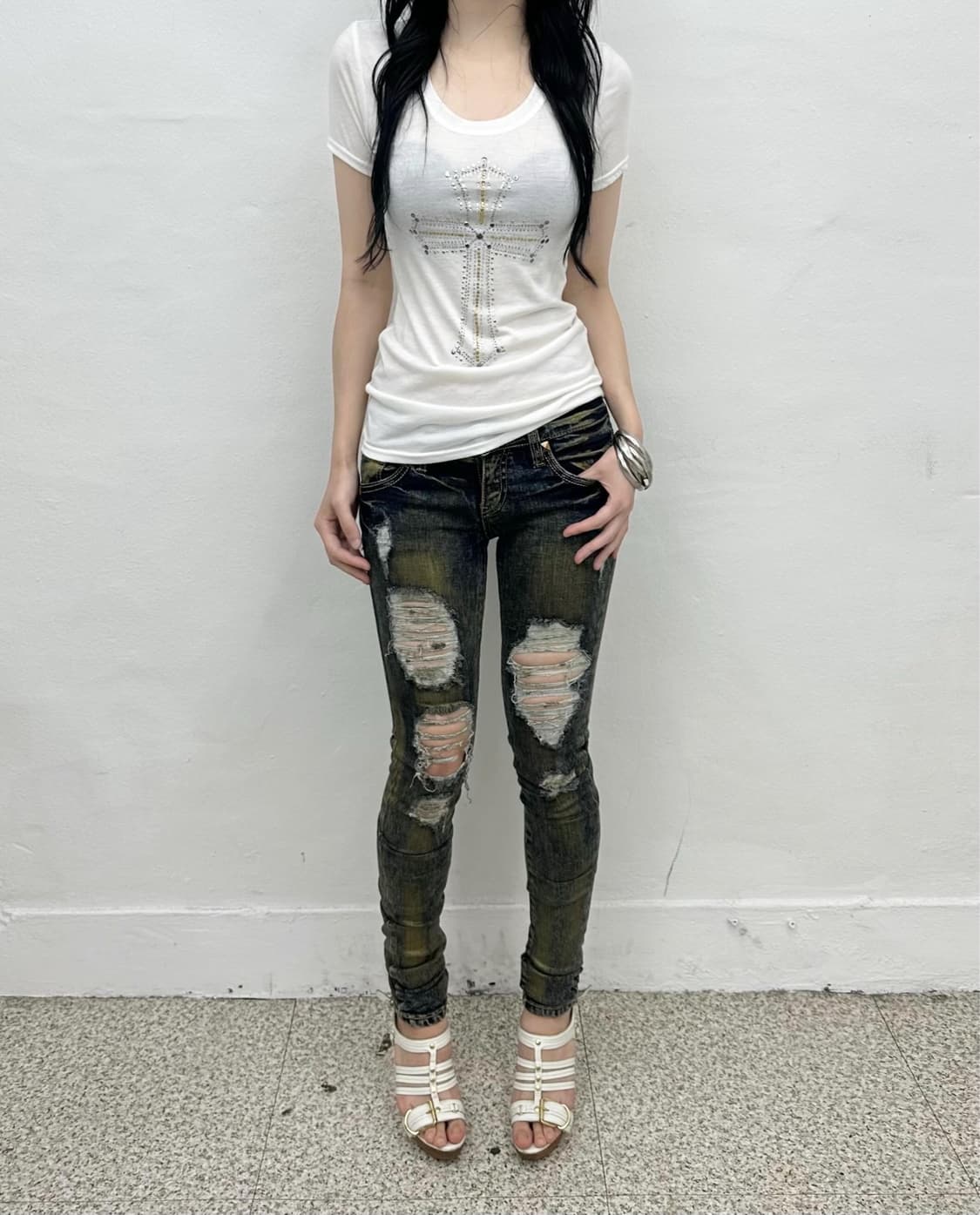 Cross cubic short sleeve 상품이미지1