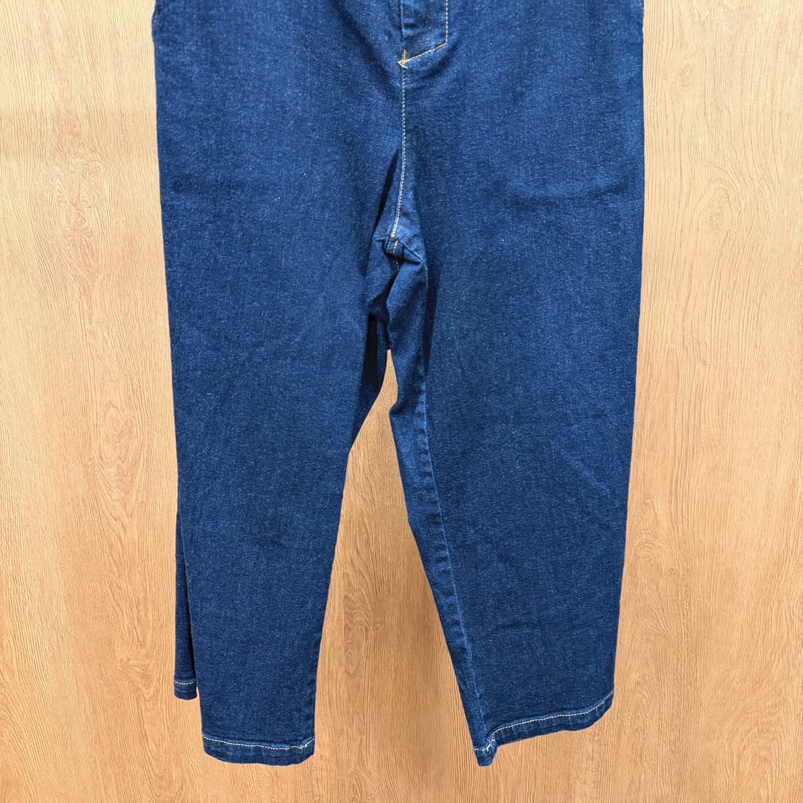 이세이미야케 플랜테이션 코튼 데님 팬츠 밴딩 사이드 포켓 디테일 진청 상품이미지5