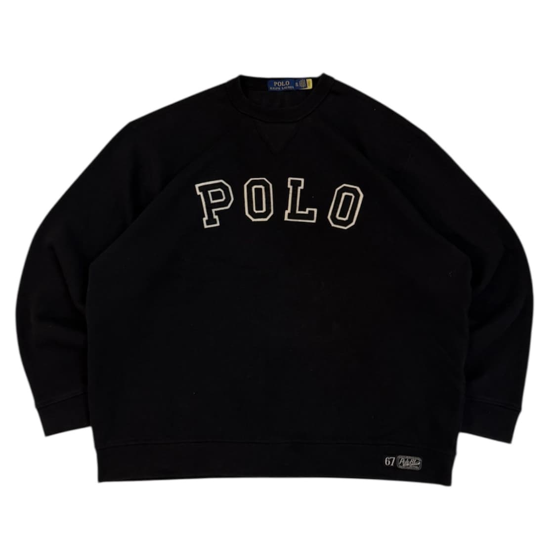 최신형) 폴로 랄프로렌 아치로고 맨투맨 블랙 상품이미지1