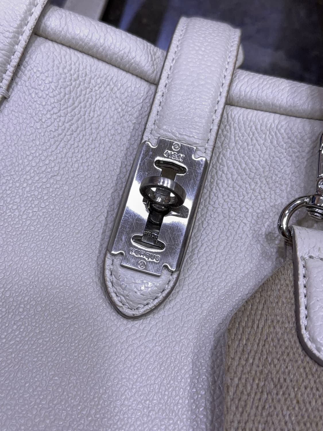 분크 토크 토트백 화이트 S 스트랩 상품이미지4