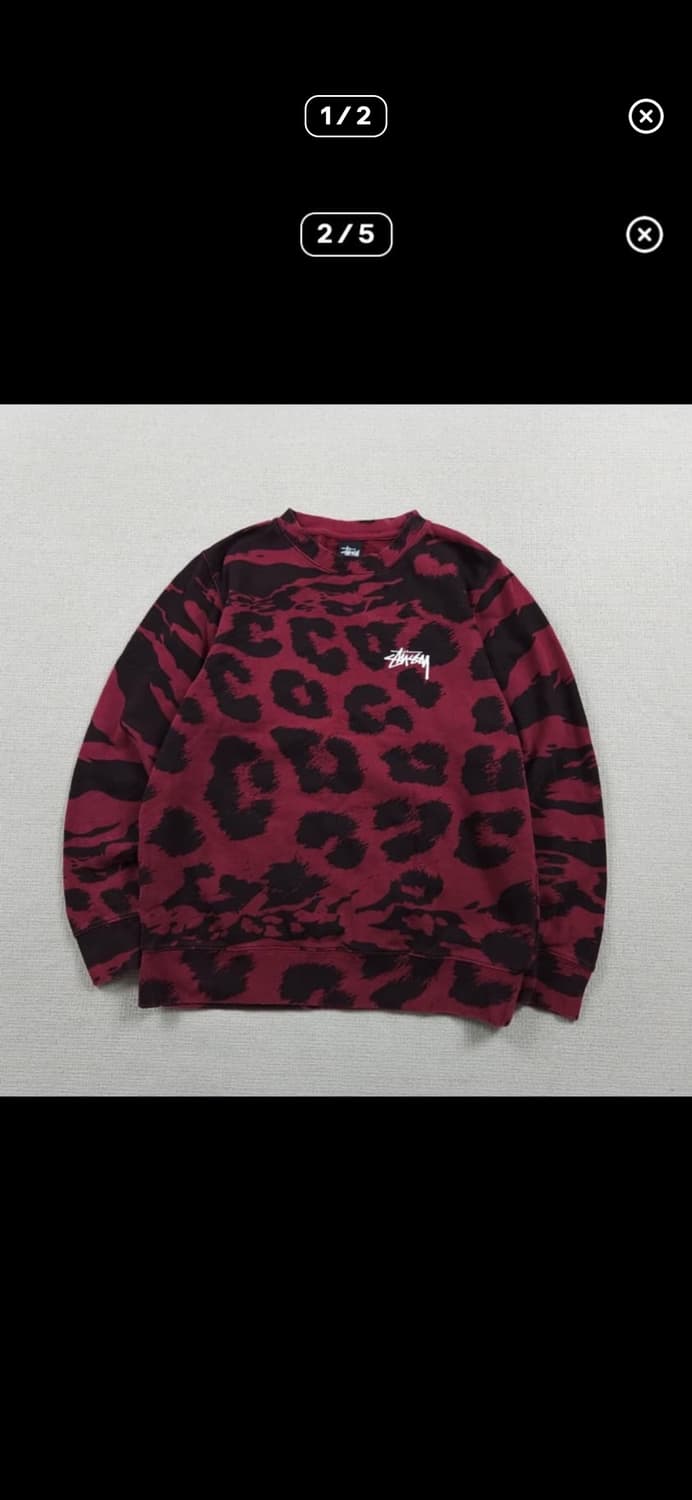 스투시 레오파드 맨투맨 구합니다 상품이미지1