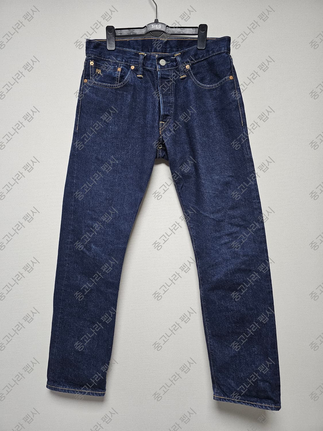 RRL 로우 스트레이트 원스 워시 셀비지 진 (31X30) 상품이미지1