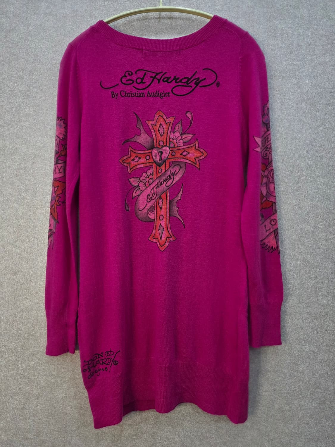 에드하디 크로스 프린팅 니트 ED HARDY 상품이미지5