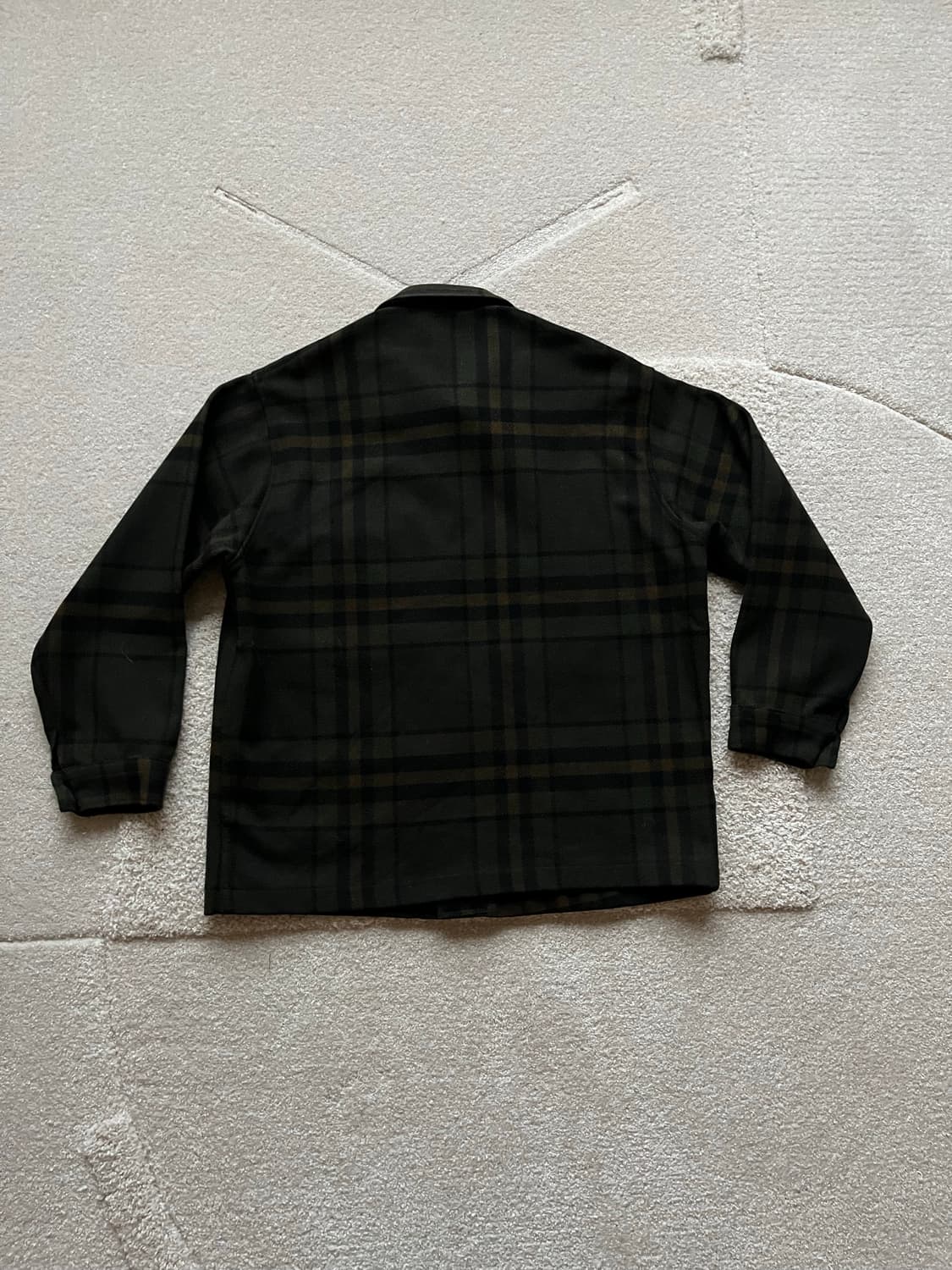 80s 펜들턴 다크 플래드 버진 울 CPO 자켓 (103-105) 상품이미지8