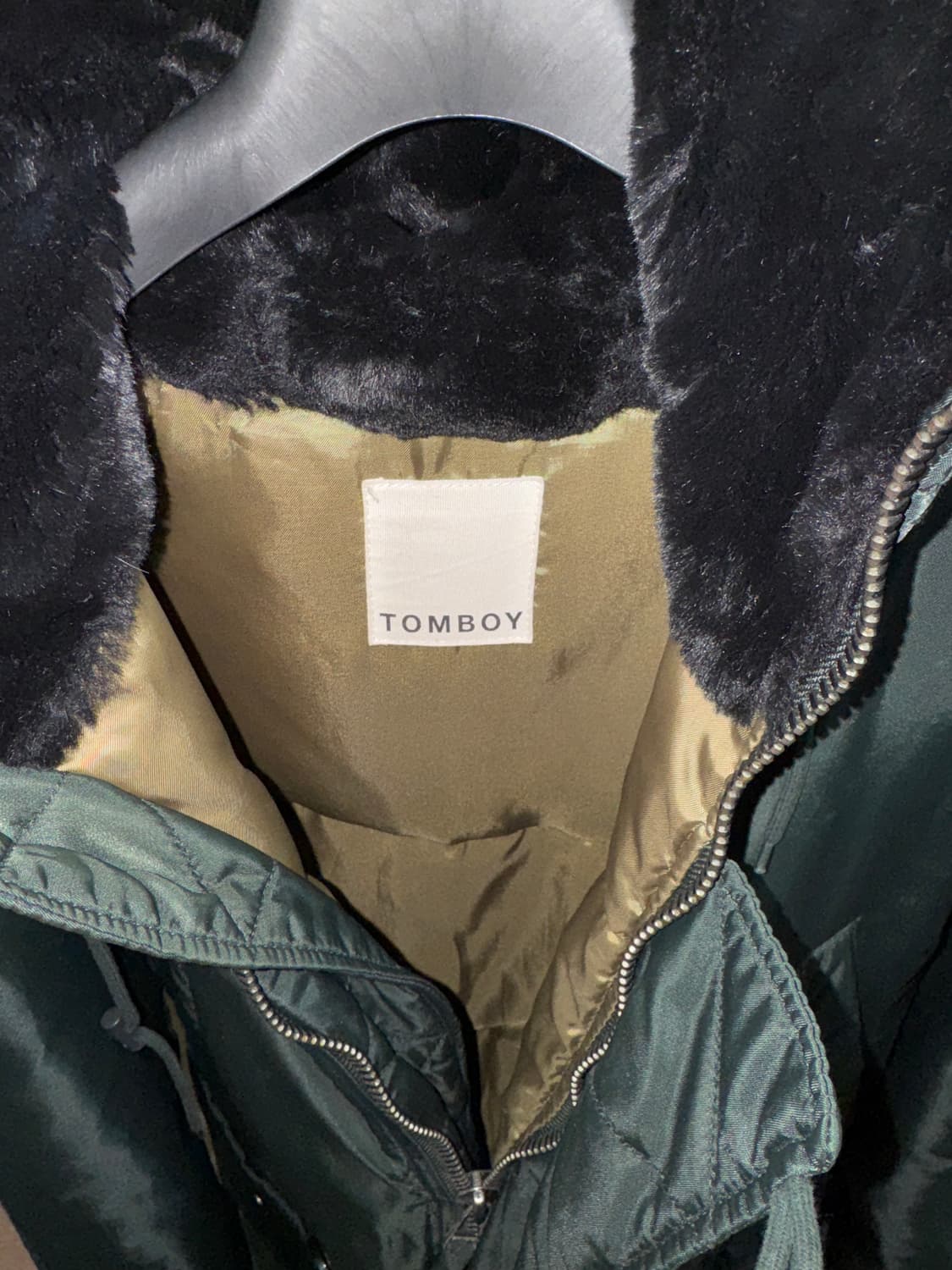 스튜디오 톰보이 야상 롱 패딩 카키 상품이미지4