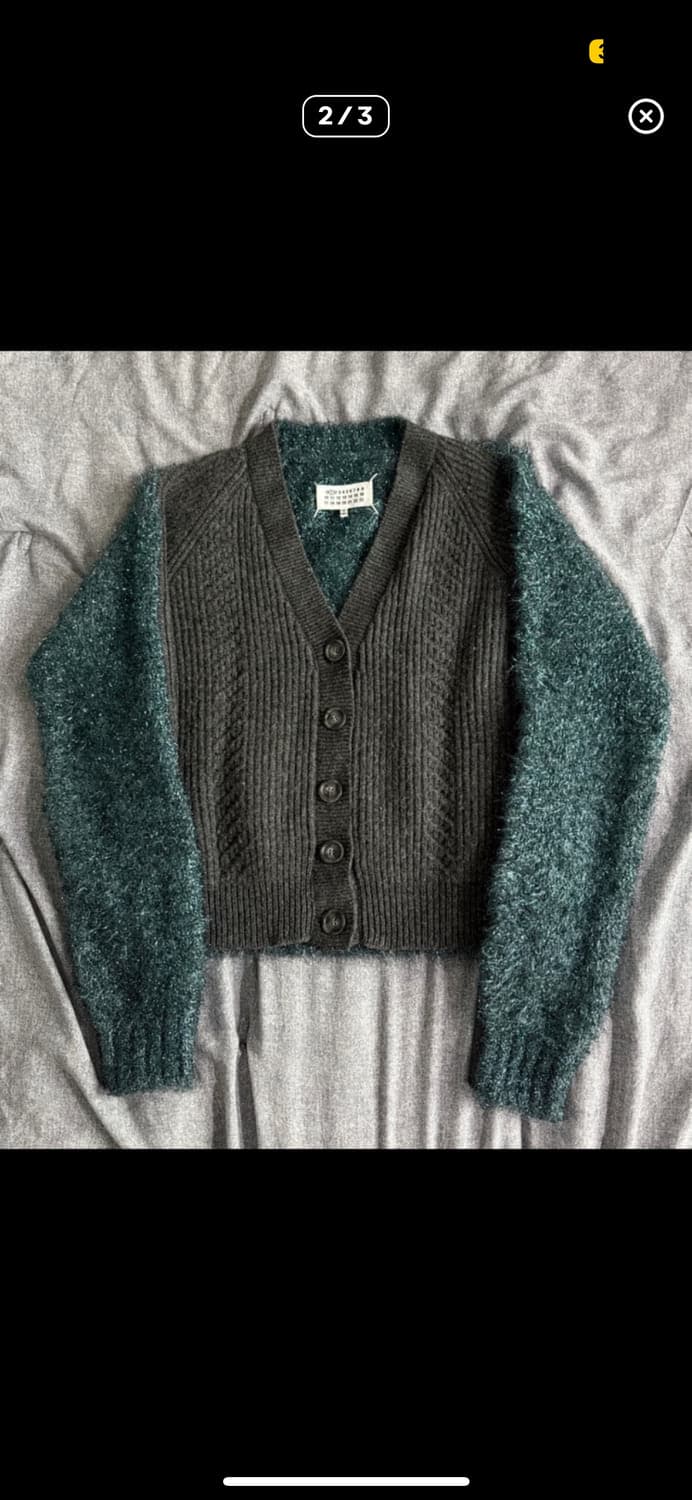 20fw 마르지엘라 백 루렉스 스팽글 가디건 상품이미지4