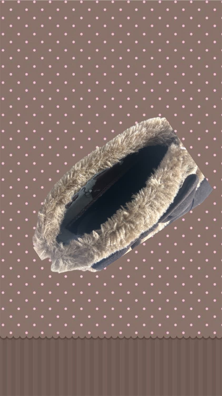 라떼갸루 리본 퍼 앵클 부츠 브라운 초코갸루 상품이미지2