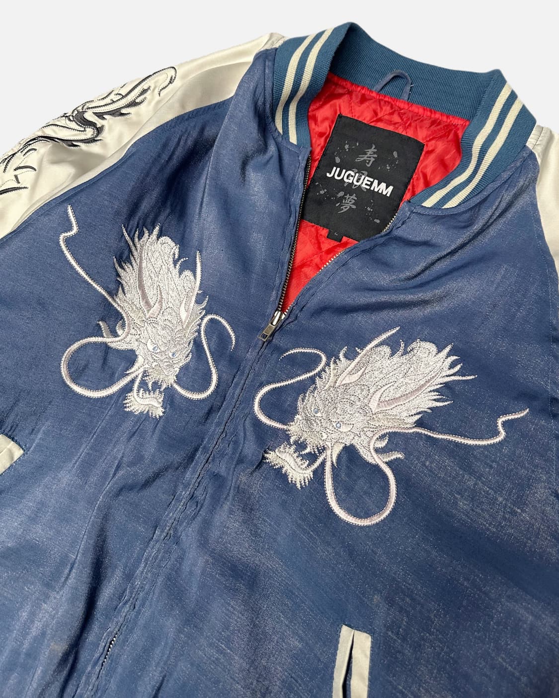 JUGUEMM dragon embroidery blue sukajan 상품이미지3