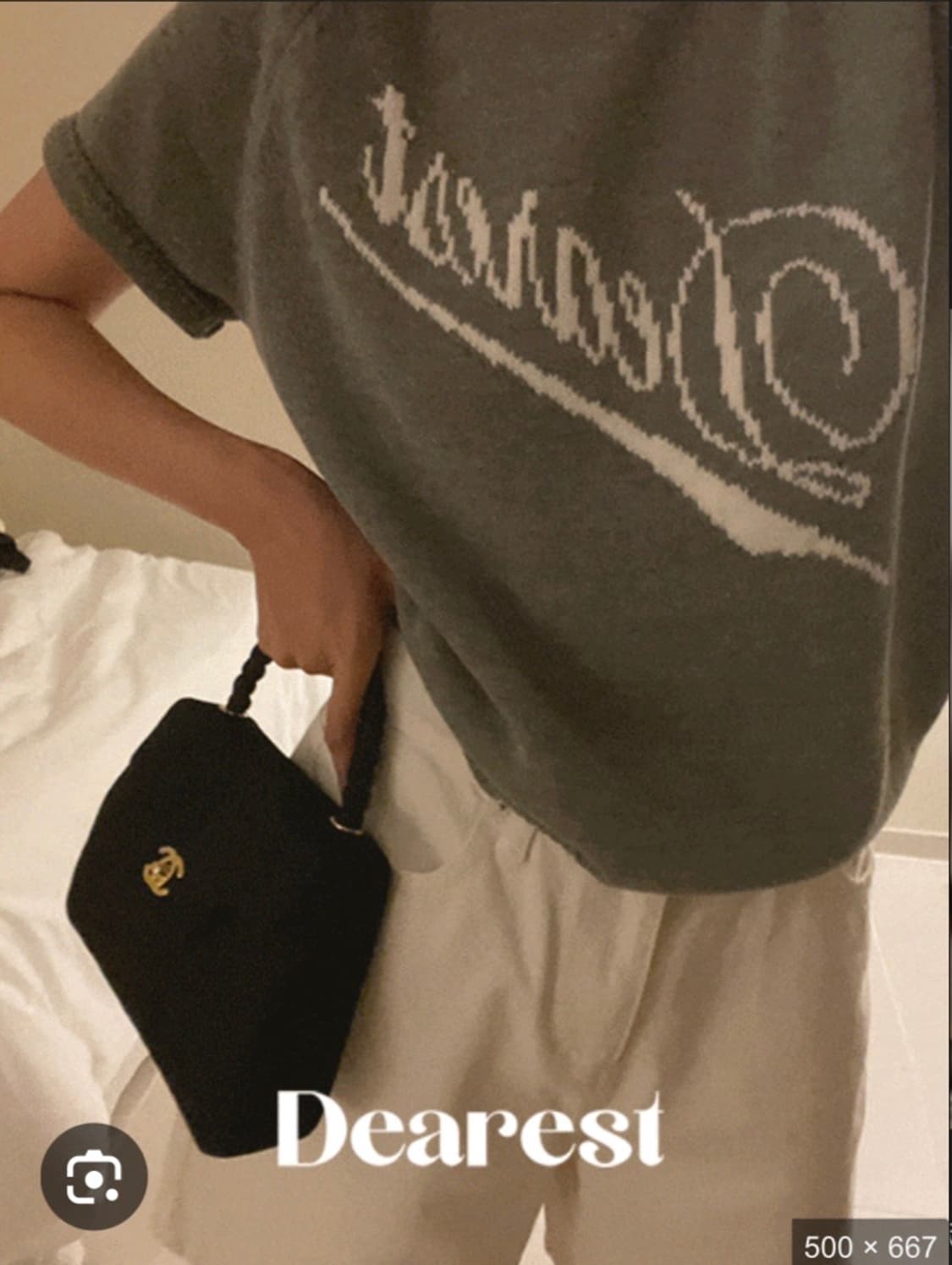 메이비베이비 디어리스트 Terrace 반팔 니트 그레이 상품이미지3