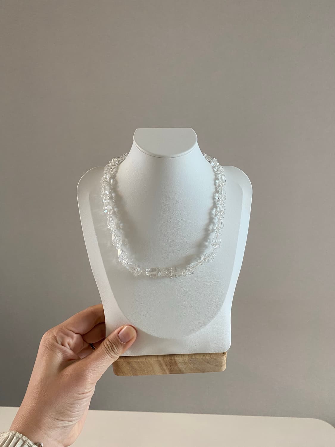 크리스탈 비즈 실버 목걸이 빈티지 주얼리 상품이미지9