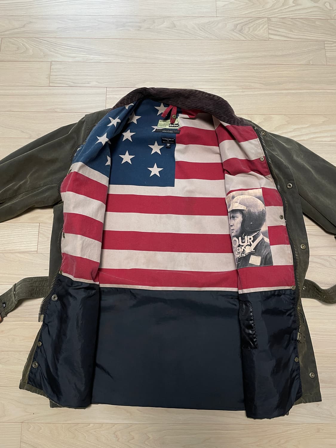 바버 인터네셔널 렉스턴 스티브 맥퀸 버전 팝니다 상품이미지5