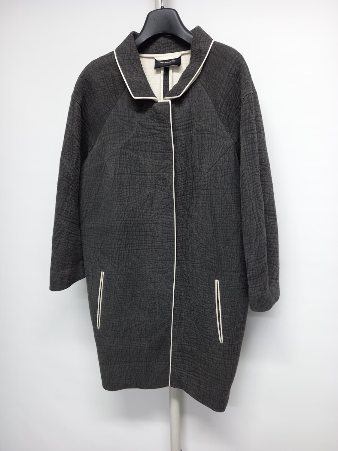 이자벨마랑 춘추 겨울간절기 엠보 롱 코트 44.55 상품이미지3