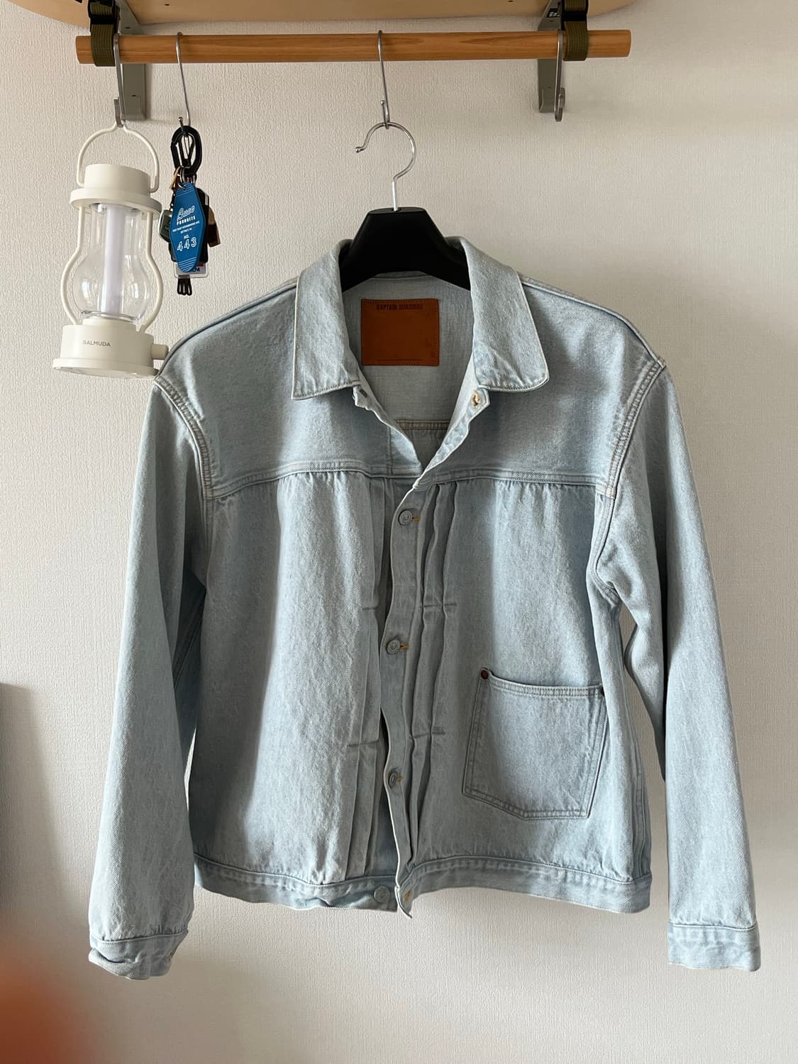 캡틴 선샤인 데님 트래커 1P 자켓 인디고 아이스 워시 상품이미지9