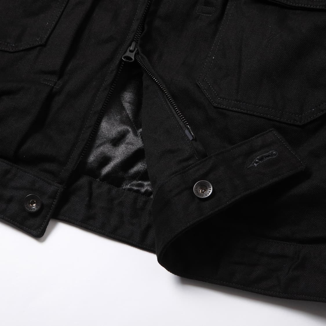 엔지니어드 가먼츠 불데님 자켓 블랙 상품이미지6