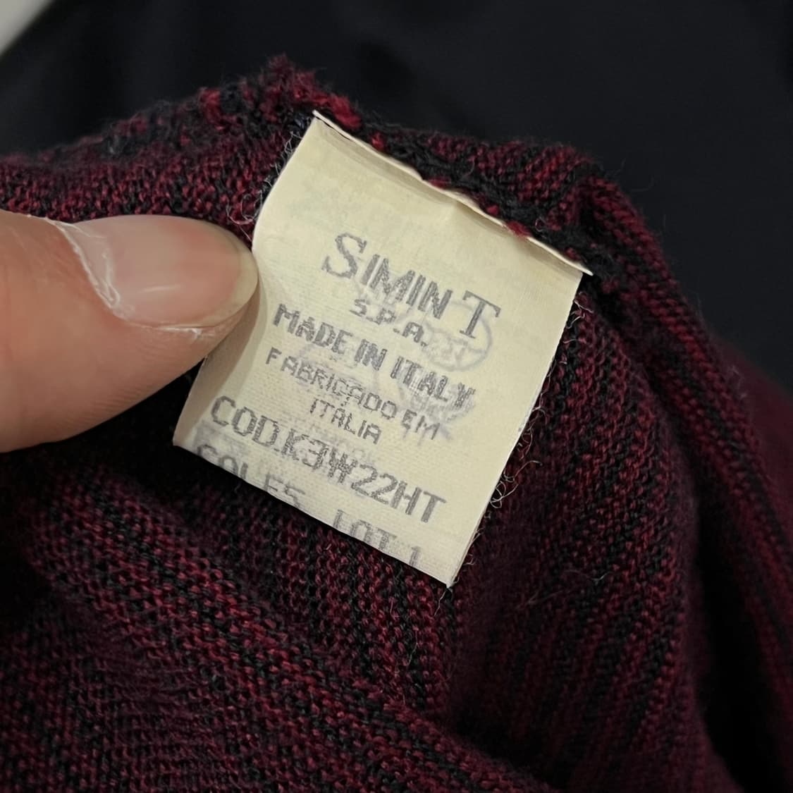  조르지오 아르마니 스트라이프 울 니트 y15944 상품이미지7