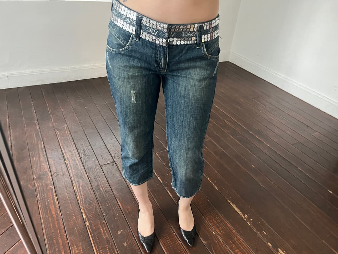 베르사체 스팽글 데님진 상품이미지3