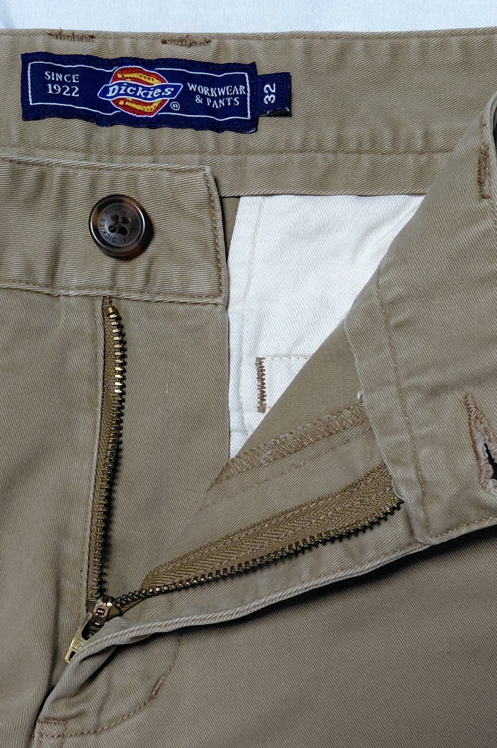 디키즈(Dickies) 슬림핏 치노 팬츠 / 샌드 베이지 (32x32) 상품이미지4