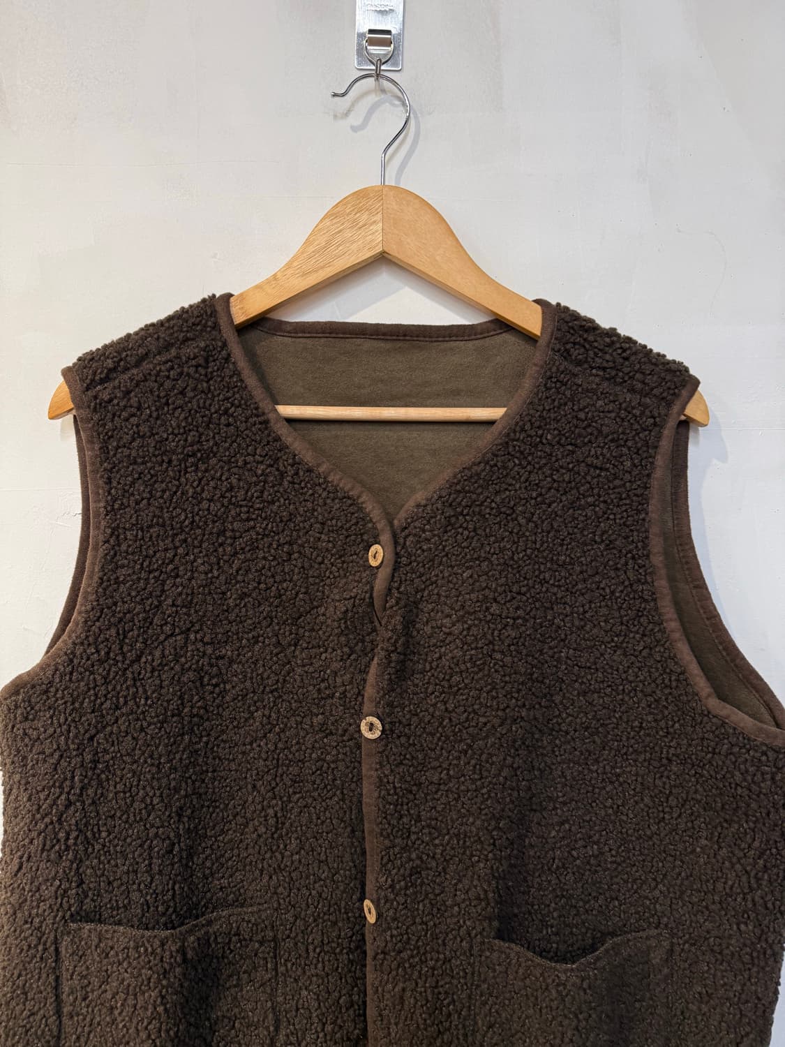 브라운 플리스 조끼 상품이미지2