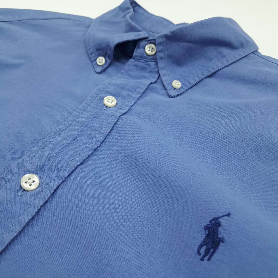 CN915 L 폴로 랄프로렌 QR 블루 긴팔 셔츠 남방 상품이미지7