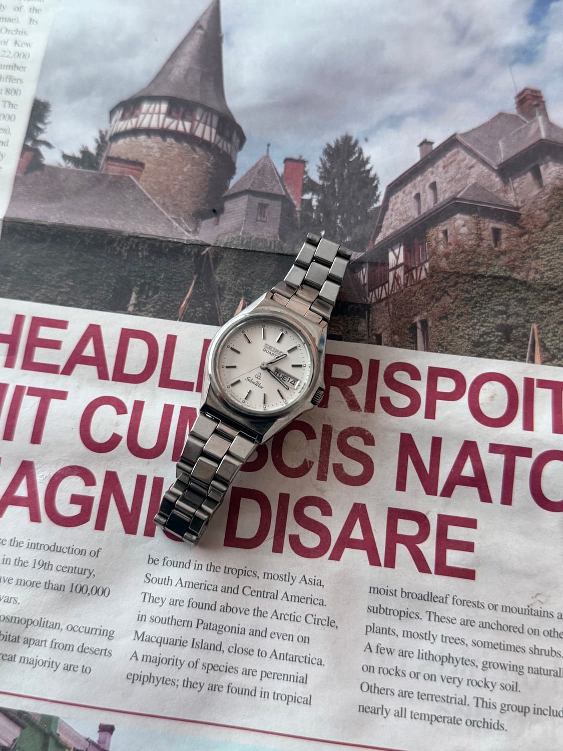 세이코 Seiko 쿼츠 Silver wave 데이데이트 상품이미지2