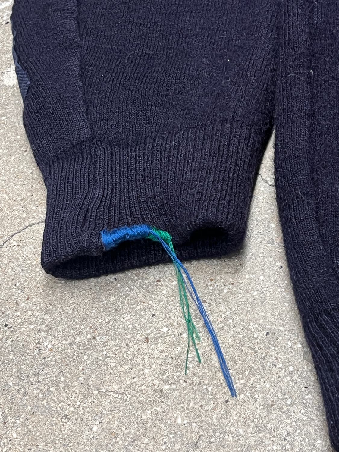 90‘s 독일군 커맨드 울 니트 집업  상품이미지5